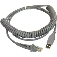 Datalogic Câble USB, torsadé Câble de connexion USB, torsadé, gris, 2m, adapté à tous les scanners portables (90A051922)