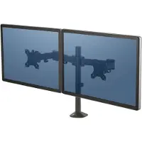 Fellowes 8502601 Dual Monitor Arm Mount Argenté