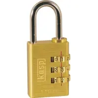 Kasp serrure de sécurité a combinaison 30 mm, en laiton