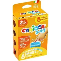 Carioca Finger Baby Watercolour, +2 ans, 8 x 50 ml,