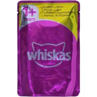Whiskas Adult Poultry Flavours - nourriture humide en gelée pour chats (avec poulet, canard, volaille, dinde) - 40x85 g