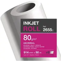 Clairefontaine - Blanc - Rouleau (91,4 cm x 50 m) - 80 g/m² - 6 rouleau(x) papier