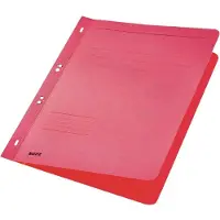 Leitz chemise à oeillet, carton manila, format A4, rouge