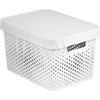 Curver INFINITY 17 l conteneur ajouré avec couvercle blanc
