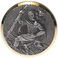 HP Autozubehör Plaque Christophorus (Ø) 43 mm Or, argent