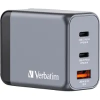 Verbatim Adaptateur de charge, universel, GNC-65, GaN, 65W, gris