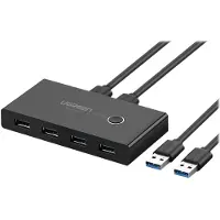 UGREEN Switch Box 30768B, Usb 3.0 (Noir)