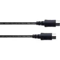 Cordial MIDI Verbindungskabel (1x MIDI-Male - 1x MIDI-Male) 3 m Schwarz (3 m, Câble MIDI)