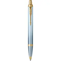 Parker IM Writing Rituals, Ballpoint Pen, Turquoise Green Finish with Gradient, Gold Trims, Medium P (1x)