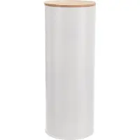 Orion Récipient de cuisine Récipient de conservation Boîte à provisions en métal blanc avec joint en silicone pour spaghetti WHITELINE 28,5 cm