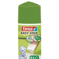 TESA ecoLogo Easy Stick bâton de colle, 25 g, présentoir de comptoir (25 g)