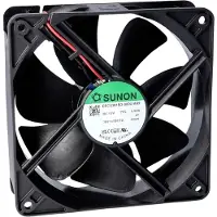 SUNON EEC0382B3-000U-A99 Ventilateur axial 24 V/DC 157.96 m³/h (L x l x H) 38 x 120 x (120 mm, 1x), Ventilateur PC, Noir