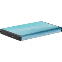 Gembird USB 3.0 2,5'' Gehäuse, gebürstetes Aluminium, blau