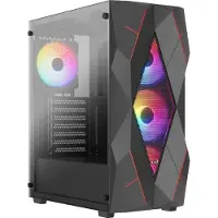 Aerocool Case Volcan Black Mid Tower RGB