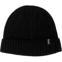 Retki Bonnet 100% Merino rib one size, black