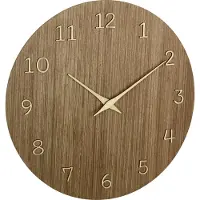 TFA-Dostmann TFA 60.3072.23 Horloge murale à quartz 298 mm x 41 bois foncé (60.3072.23)