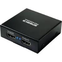 Speaka Professional SP-HDS-220 Splitter HDMI 1+2 ports Compatible Ultra HD 3840 x 2160 pixels Noir
