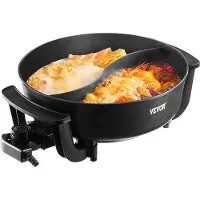 Vevor Appareil à Fondue Chinoise Shabu Shabu 5 L