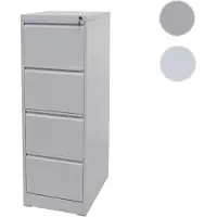 Mendler Armoire Hwc-H16, Armoire À Dossiers De Bureau Armoire En Acier, Format Légal 134x46x62cm Gris