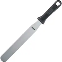 Westmark Palette à peindre Master Line, 25,5x3,5cm, droite, flexible,sb, Outils de décoration pâtisserie, Argent, Noir