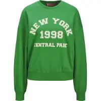 JJXX Sweat-shirt 'JXMERLE' vert gazon / blanc