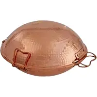 Ich-zapfe Cataplana en cuivre, pour la préparation de poissons, de viandes et de fruits de mer, 27cm