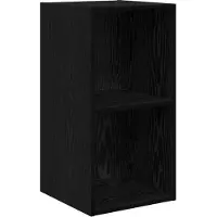vidaXL Ensemble de meubles TV , 4 pièces, noir, aspect chêne, 37 x 37 x 72 cm