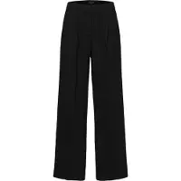 Selected Tissé Pantalon À Jambe Ample Femme Le noir 36