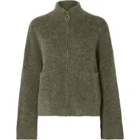 Selected Cardigan 'SLFSia Ras' vert chiné