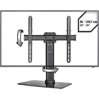 Speaka Professional SP-TT-05 Pied TV Réglable en hauteur 81,3 cm (32) - 139,7 cm (55) Inclinable+pivotant