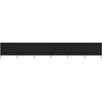 vidaXL Tissu brise-vent 6 pièces 800 x 160 cm noir