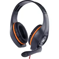 Gembird GHS-05-O headphones/headset Wired Head-band Gaming Black, Orange
