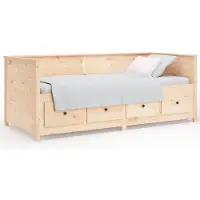 vidaXL Lit de jour sans matelas 90x190 cm pin massif