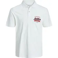 Jack & Jones Logo Polo à manches courtes Blanc L Hommes Blanc L