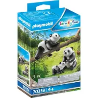 Playmobil 2 pandas avec bébé