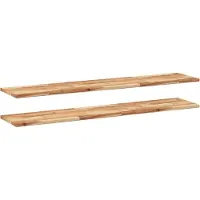 vidaXL Étagères flottantes 2 pcs 160x30x2 cm acacia massif à l'huile