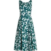 Vera Mont Robe émeraude / blanc