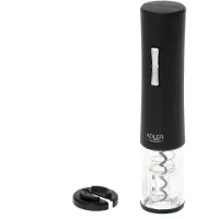 Adler Professionnel Tire Bouchon Electrique, Coupe-Capsule, Éclairage LED AD4490