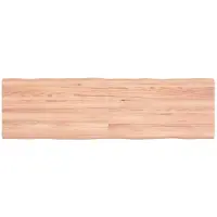 vidaXL Dessus de table bois massif traité bordure assortie