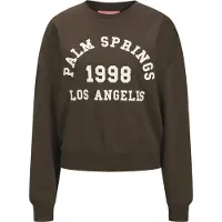 JJXX Sweat-shirt 'JXMERLE' brun foncé / blanc cassé