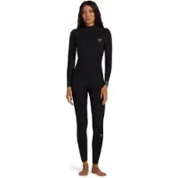 Billabong Foil Gbs 5/4 Mm Woman Long Sleeve Back Zip Neoprene Suit Noir L Femme