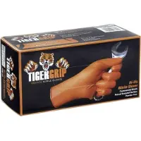 Kunzer Gants à usage unique Taille: M TIGER GRIP M Nitrile EN 374 , EN 455 100 pc(s)