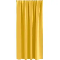 vidaXL Rideaux occultants avec anneaux 2 pcs jaune moutarde 175 x 140 cm