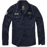 Brandit Chemise 'Luis' marine / gris
