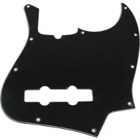 Fender Pickguard Contemporain pour Jazz Bass de 10 trous Noir 3 Plis