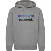 Patagonia - Sweat à capuche - M's P-6 Logo Uprisal Hoody Gravel Heather en Coton - Taille S - Gris