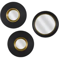 Home Deco Factory Miroir convexe rond Oko 25,5 cm (Lot de 3)