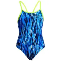 Funkita Diamond Back Swimsuit Bleu 14 Years Filles