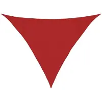 vidaXL Voile d'ombrage 160 g/m² Rouge 3,5x3,5x4,9 m PEHD