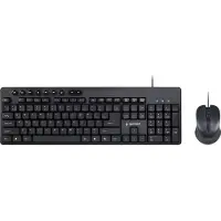 Gembird Clavier KBS-UM-04 avec souris USB QWERTY US English Noir